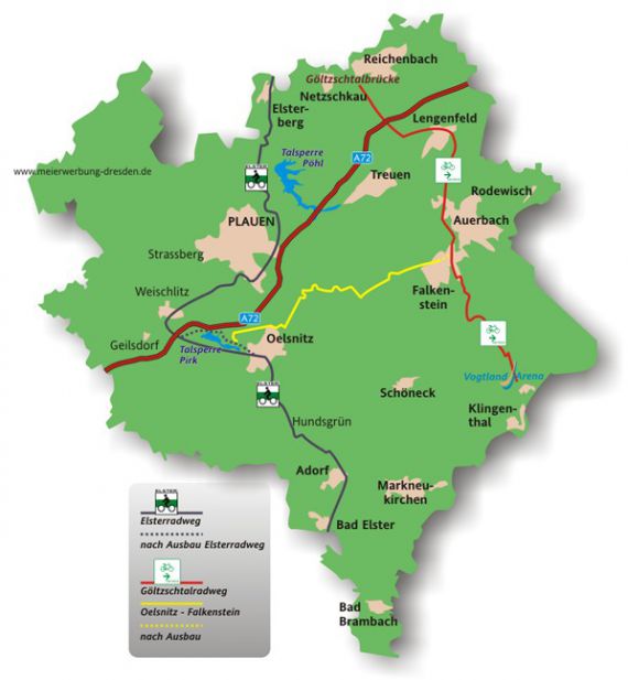 Radweg Oelsnitz-Falkenstein